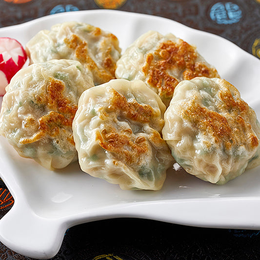 【横浜中華街・食べログ百名店】プリプリ海老入りニラ焼きまんじゅう/6個入り