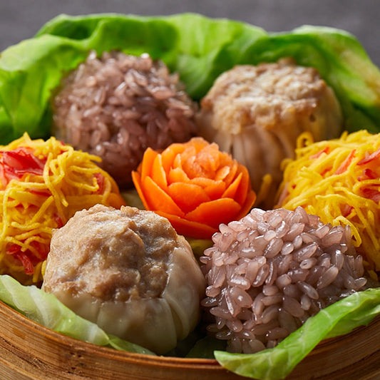 【横浜中華街・食べログ百名店】彩りあふれる 三種焼売セット/6個入り