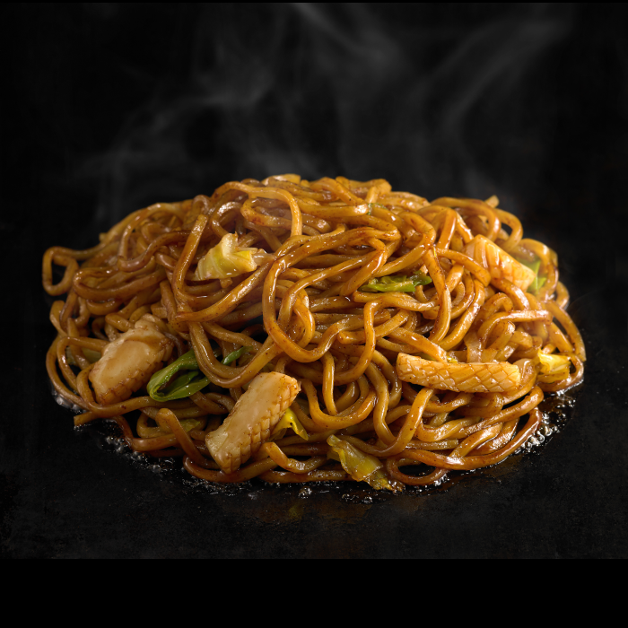 千房」大阪名店の味 香ばしソースのもちっと中太麺 いか焼きそば／200g