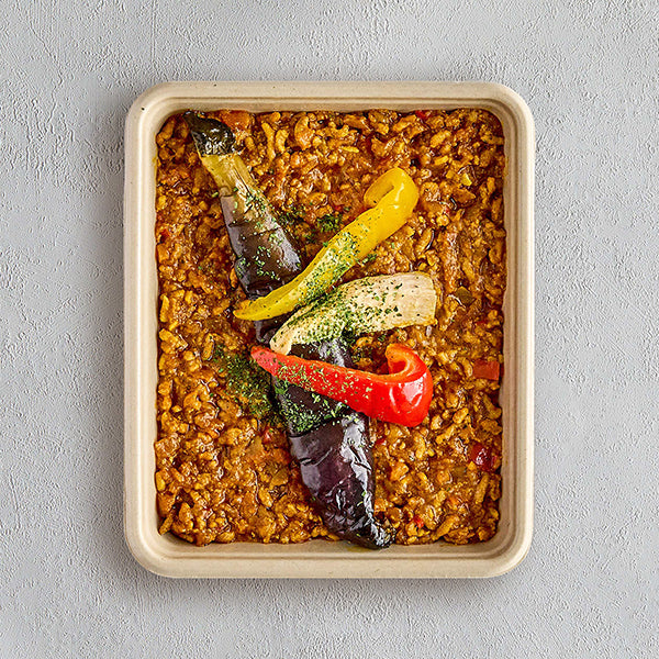 豚とグリル野菜の具だくさんキーマカレー／1個入り｜冷凍グルメのお