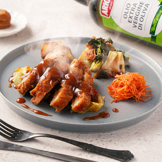 米油で仕上げた洋風味噌カツ(冷凍弁当)