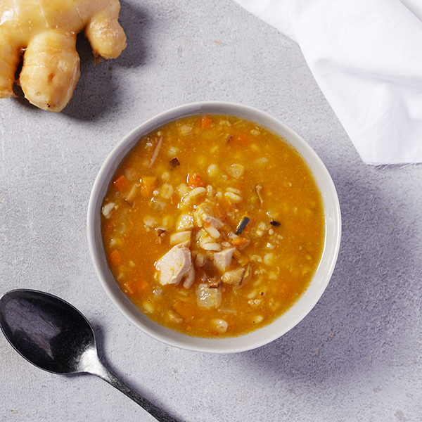 チキンと生姜の具だくさんスープ（冷凍スープ）